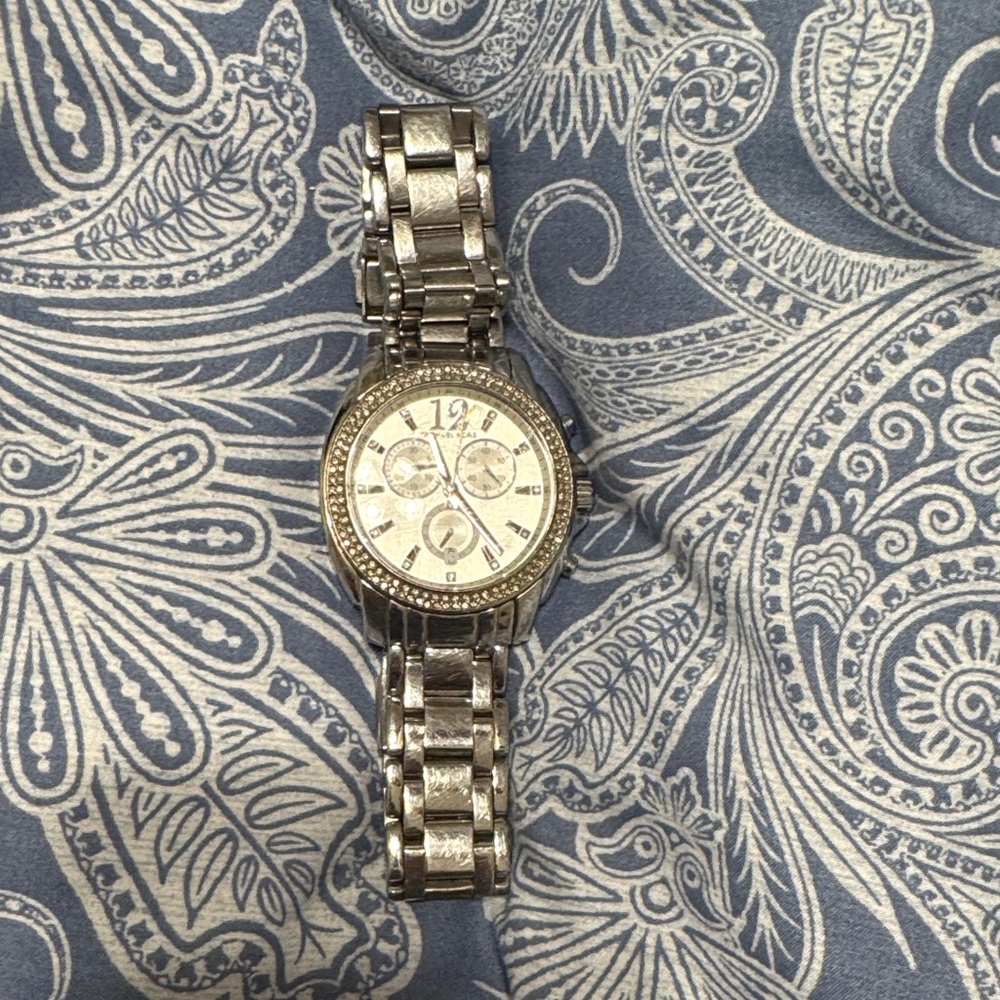 Michael Kors Silver Chronograph Watch